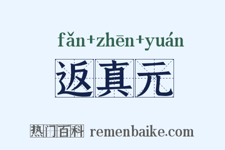 返真元是什么意思的图片